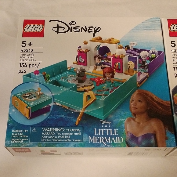Lego Disney 43213 Little Mermaid & 43220 Peter Pan Wendy Storybook Adventures - Picture 3 of 8